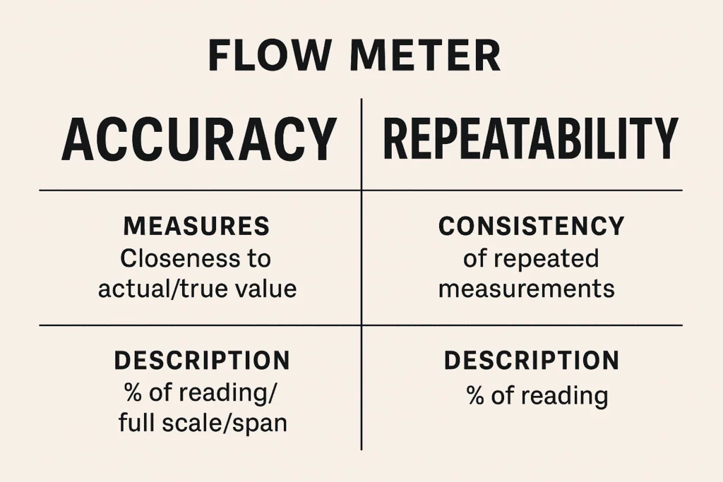 Flow Meter Accuracy vs. Repeatability: What’s the Difference?