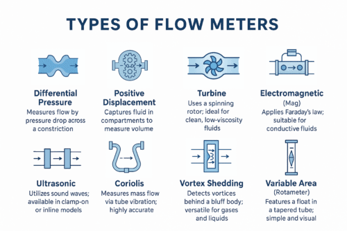 flow meter types infographic
